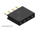 Thumbnail image for 0.1" (2.54 mm) Female Header 1x4-Pin, Straight